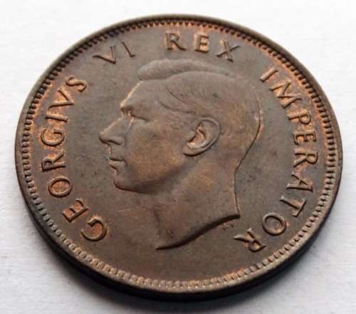 Unc 1942 South African Half Penny