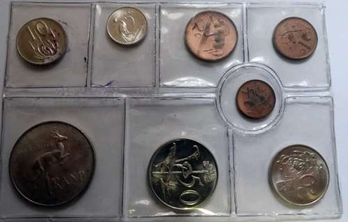 ## 1972 South African Unc Set with Silver R1 ##