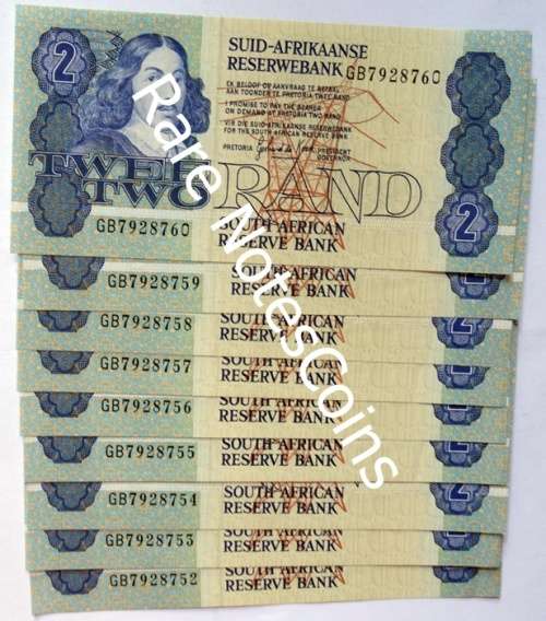 9 Unc Sequential 4th Issue A/E Banknotes