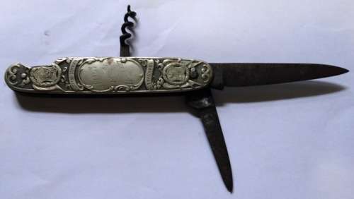 Paul Kruger Pocket Knife Blades warn Corkscrew Shortend