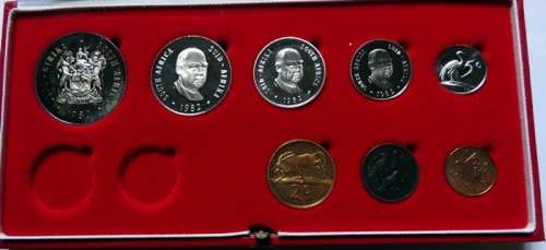 1982 South African Long Proofset No Gold
