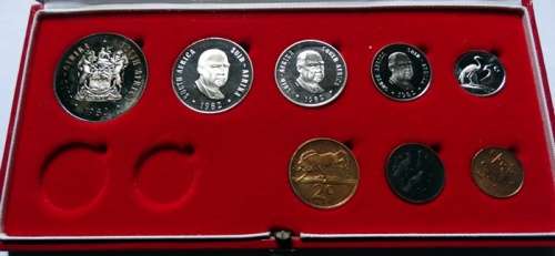 1982 South African Long Proofset No Gold