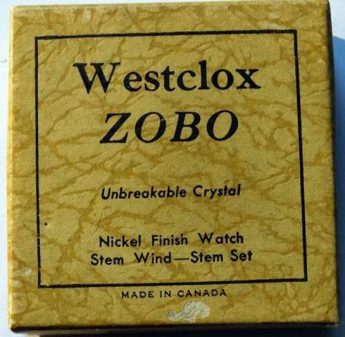 Original Working Zobo Westclox Watch with Box and Instructions