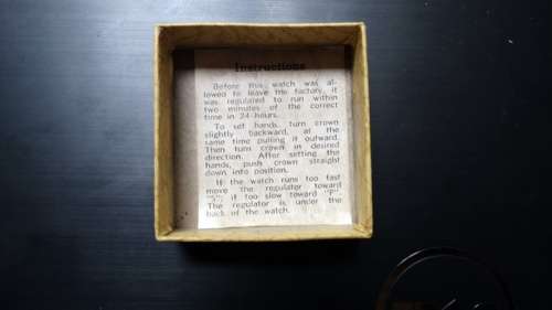 Original Working Zobo Westclox Watch with Box and Instructions