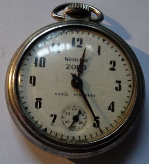 Original Working Zobo Westclox Watch with Box and Instructions