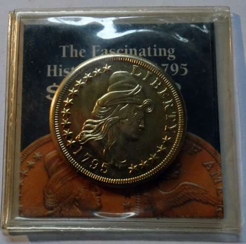 Replica of 1795 American Half Eagle Coin (not gold)