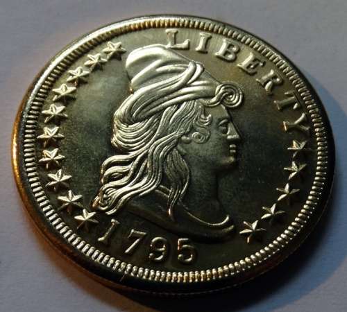 Replica of 1795 American Half Eagle Coin (not gold)