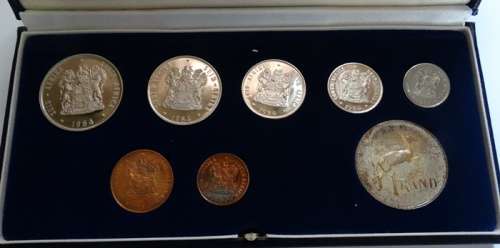 1984 South African Proofset with Double R1