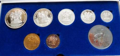1987 South African Proofset with Double R1