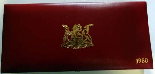 1980 South African Long Proofset No Gold