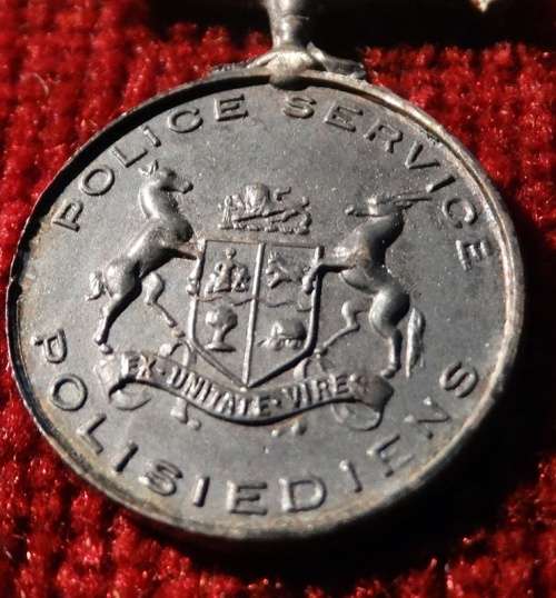 ## 7 SAP Miniature Medals   ##  With SA Cross For Bravery & Star For Distinguished Serv.