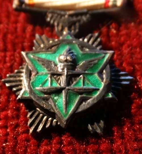 ## 7 SAP Miniature Medals   ##  With SA Cross For Bravery & Star For Distinguished Serv.