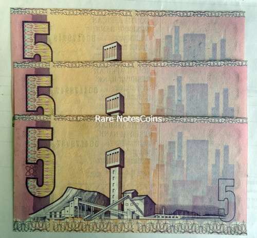## 3 Consecutive GPC De Kock  3RD  issue E/A Banknotes## BG