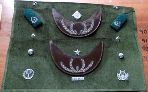 Collection of Venda Police Badges Shoulder Titles and Ranks