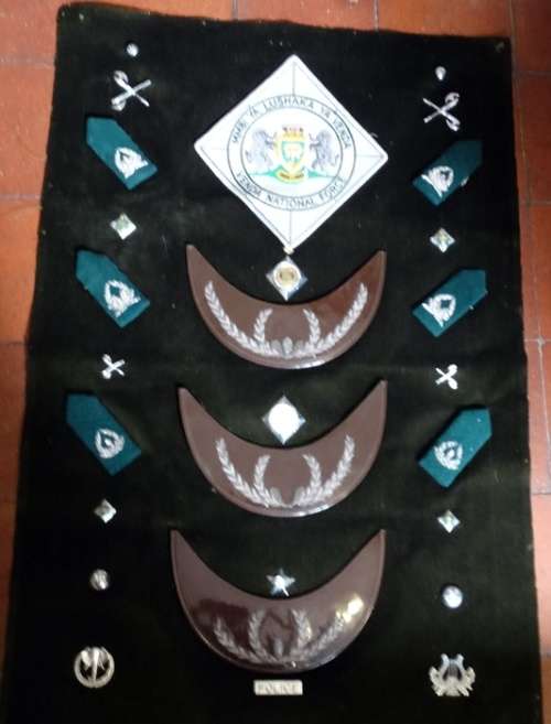 Collection of Venda Police Badges Shoulder Titles and Ranks
