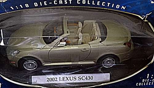 2002 Motormax Lexus SC430 1/18 Scale