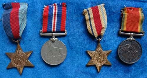 4 WW2 Medal Group to Lloyd Penwarden