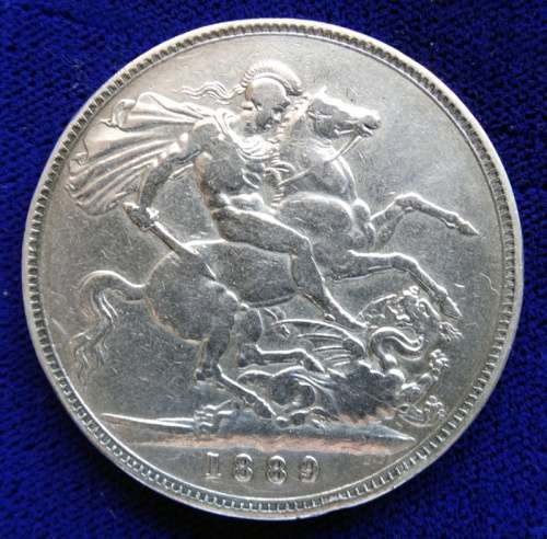 ##  1889 Great Britian Silver Crown ##