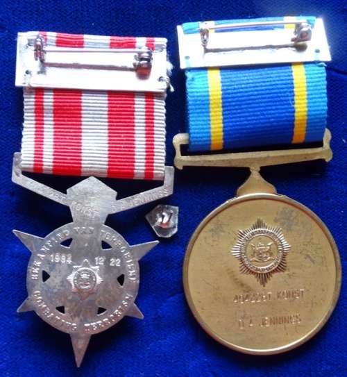 Police Anti Terrorism Medal Group to Const DA Jennings with 2 Sitations 1 Plus Pin