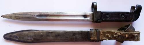 First Generation 1 For AK47 Bulgarian Bayonet with Sheath