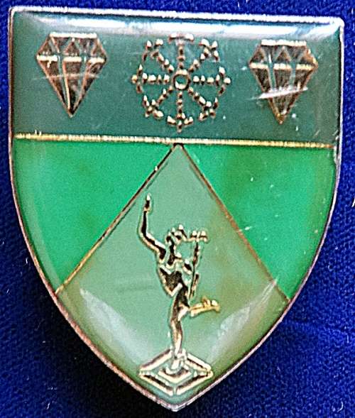 ## 1 South West Africa Signals Regiment Flash (Pins soldered on) ##