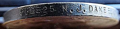 ## 1939 - 1945 Medal to NJ Daneel ##