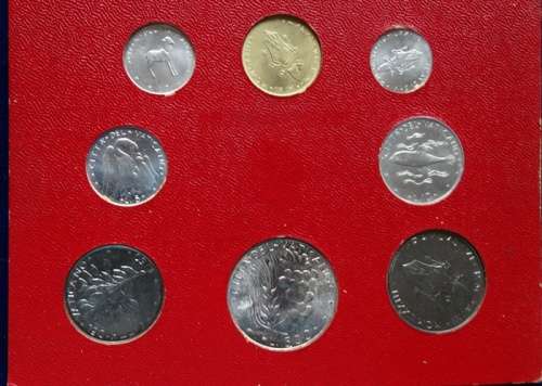 ## 1973 Vatican Unc Coin Set (Silver Spotted) ##