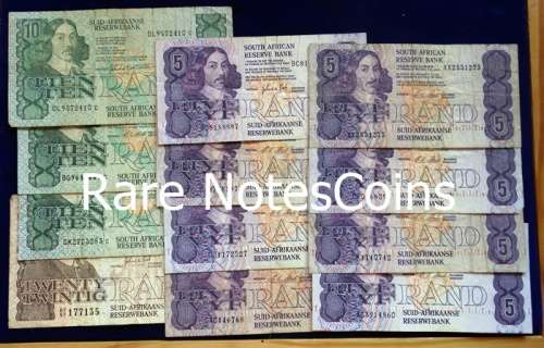 ## Various SA Governors Banknotes R101 Face Value ##