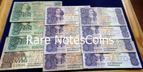 ## Various SA Governors Banknotes R101 Face Value ##
