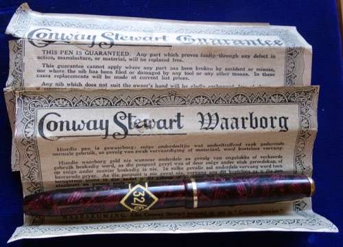 ## Conway Stewart 14 Karat Nib Pen with Guarantee ##