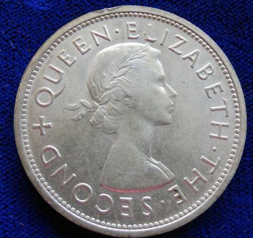 ## Southern Rhodesian Crown Lid damaged coin perfect  ##