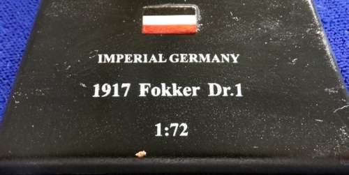 ##1917 Imperial Germany Fokker Dr1 on stand  ## 1;72