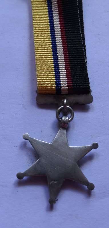 ## Miniature Kimberley Star Medal ##