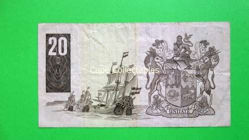 TWENTY RAND - GPC DE KOCK- 1985 - D5/3 -  NOTE - VF