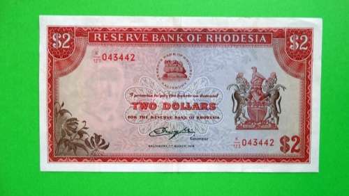 TWO DOLLAR - CHURCHILL WATERMARK - 1976 - K123 -  NOTE - AU/UNC