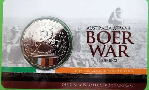 Royal Australian Mint 50P Commemorating Anglo Boer War