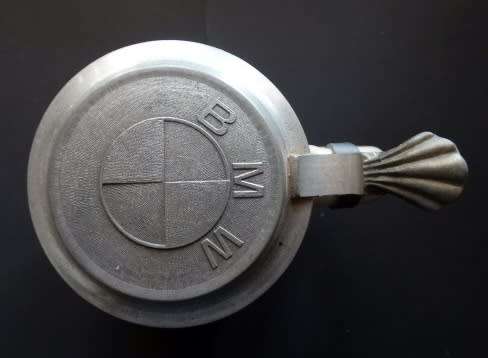 West Germany BMW German Beer Mug   ( 14 cm High) with lid