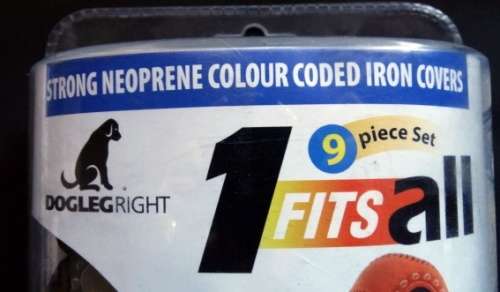 Sealed  Brand new Dogleg Right 9 Piece Iron Covers. Fits all