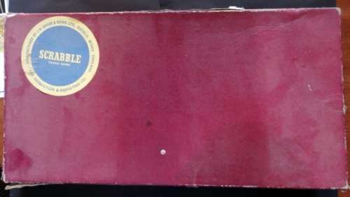 Vintage Scrabble Set From 1953 All Wooden Letter Blocks