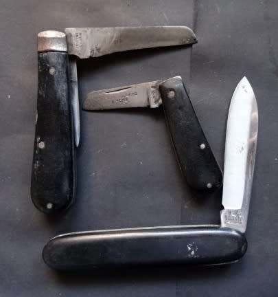 3 Joseph Rodgers Pocket Knifes