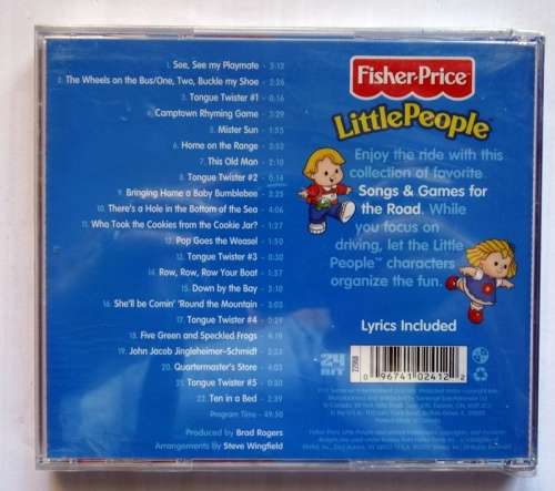 Factory sealed. " Fisher Price. Little People Songs and games for the road "