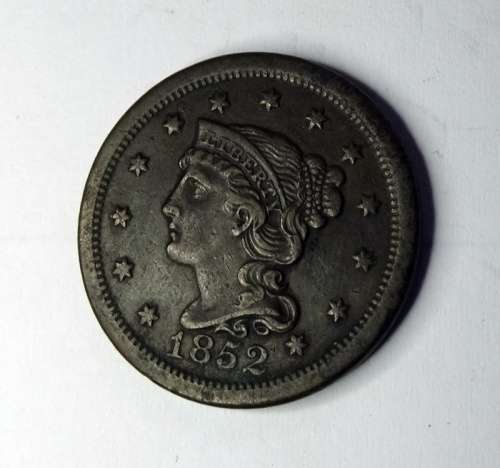 1852 United States Large 2 Cent Coin