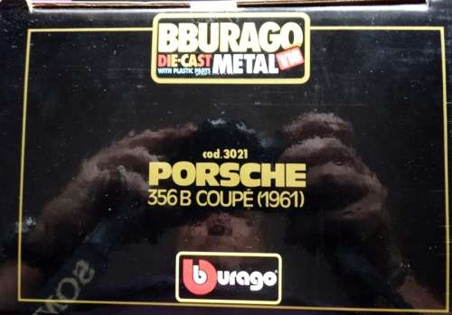 Bburago Porche 356 B Coupe 1961 Boxed