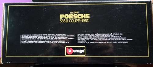 Bburago Porche 356 B Coupe 1961 Boxed