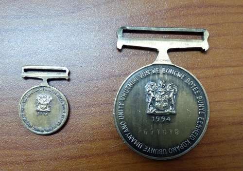 SADF Unitas Medal With Miniature