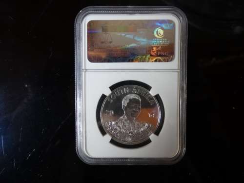 2014 Mandela MS68 NGC graded Silver R1