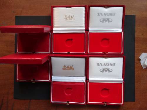 7 Empty 1/10th Krugerrand Boxes