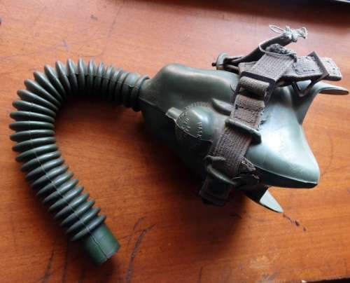 South African 1970's Fighter Pilot Oxygen Mask MIRAGE Border War