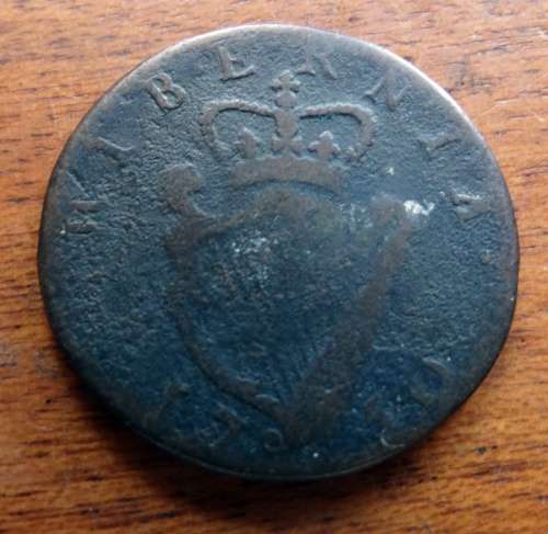 1750 Irish 1/2 Penny