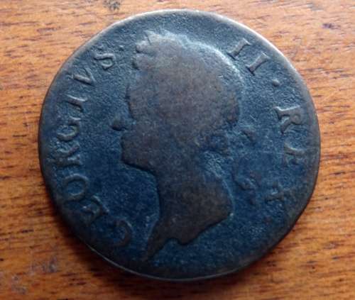 1750 Irish 1/2 Penny